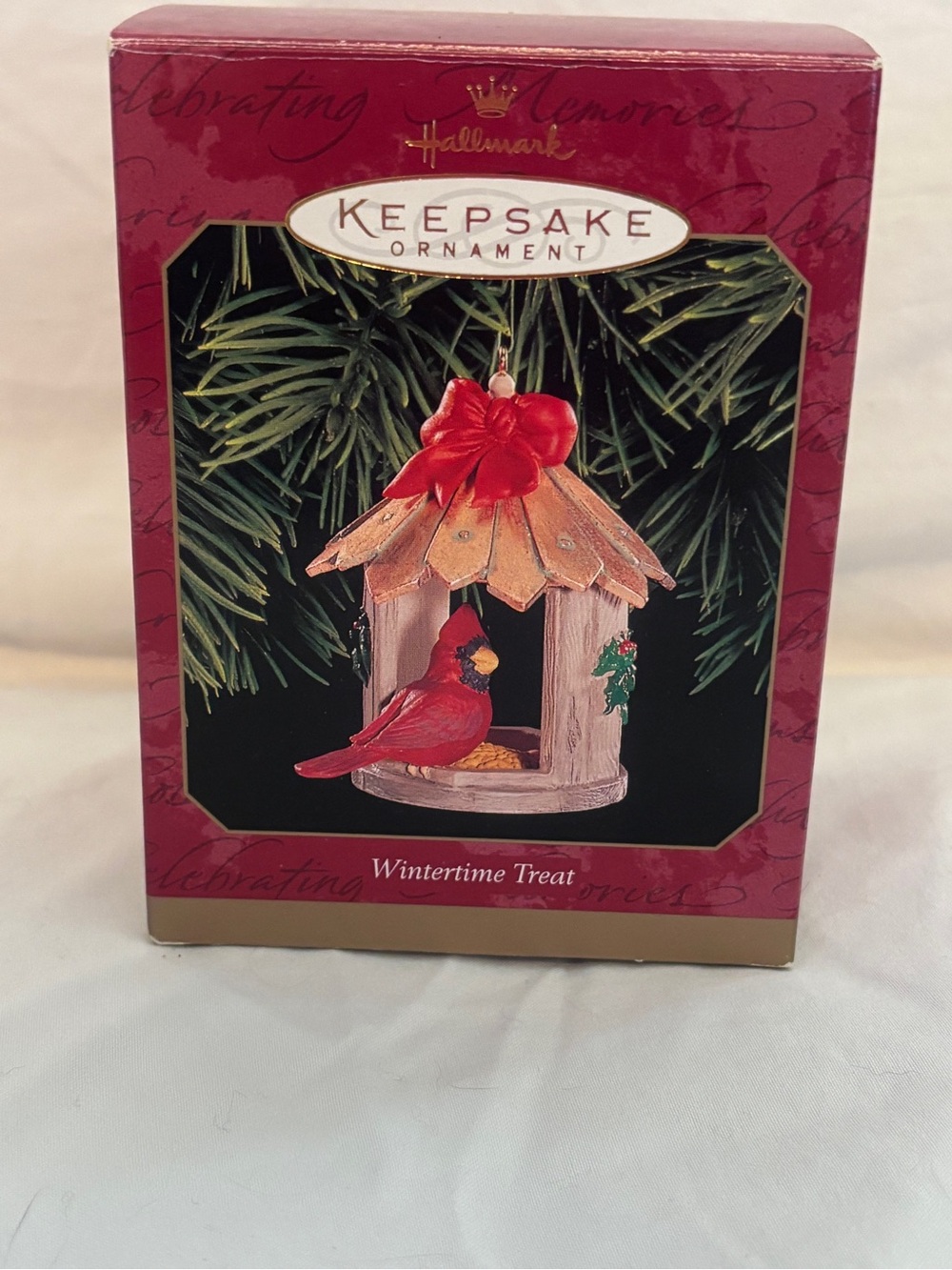 Hallmark Keepsake Wintertime Treat Cardinal Christmas Ornament QX6989 1999